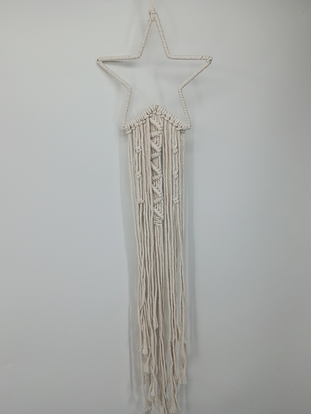 Artisan Star Macramé Wall Hanging - Cream